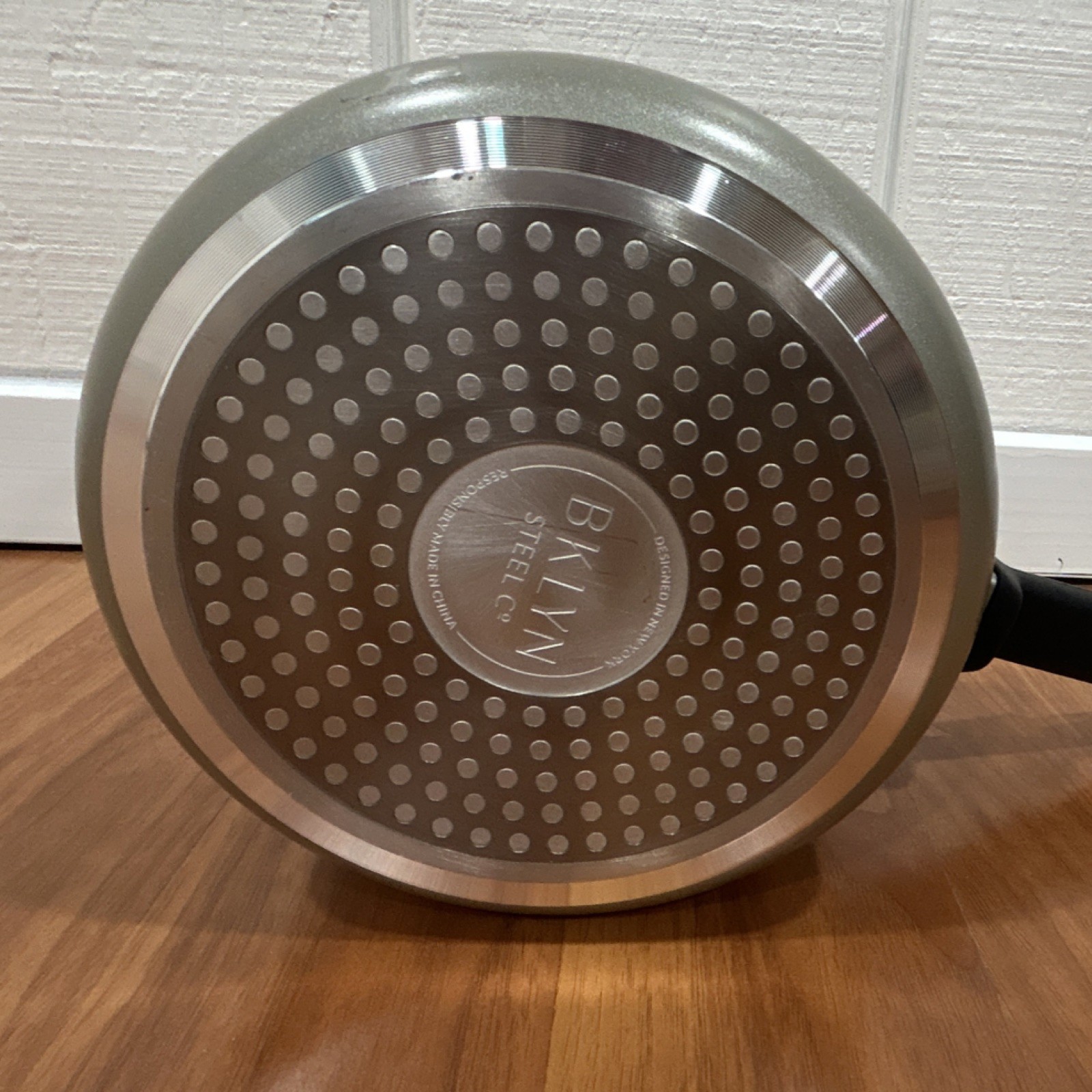 BKLYN Steel Co. Non-Stick Saucepan Gray with Glass Lid Two-Piece Set