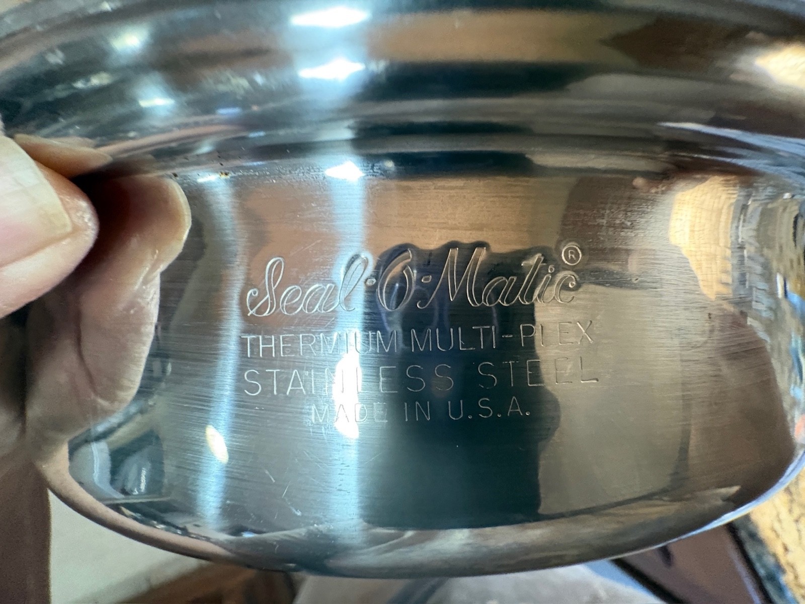 Vtg 14 pcs Seal-O-Matic Thermium Multi-Plex Stainless Steel USA Cookware Set USA