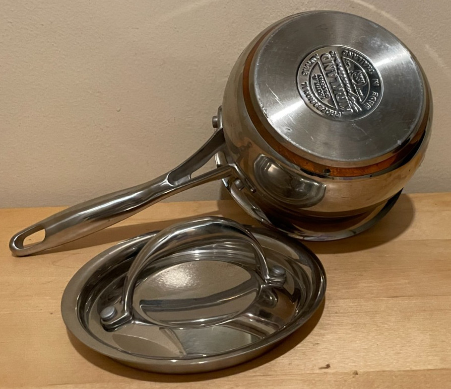 Kirkland Signature 1.5-Qt Saucepan Professional Quality Grade NSF Copper