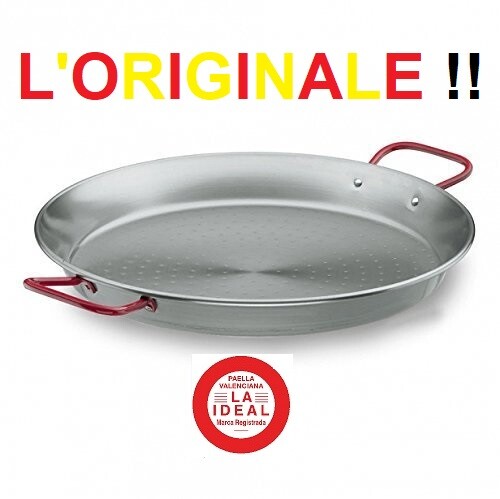 PAELLERA ORIGINALE PAELLA ACCIAIO AL CARBONIO INDUZIONE PAELLERA 2-M VALENCIANA