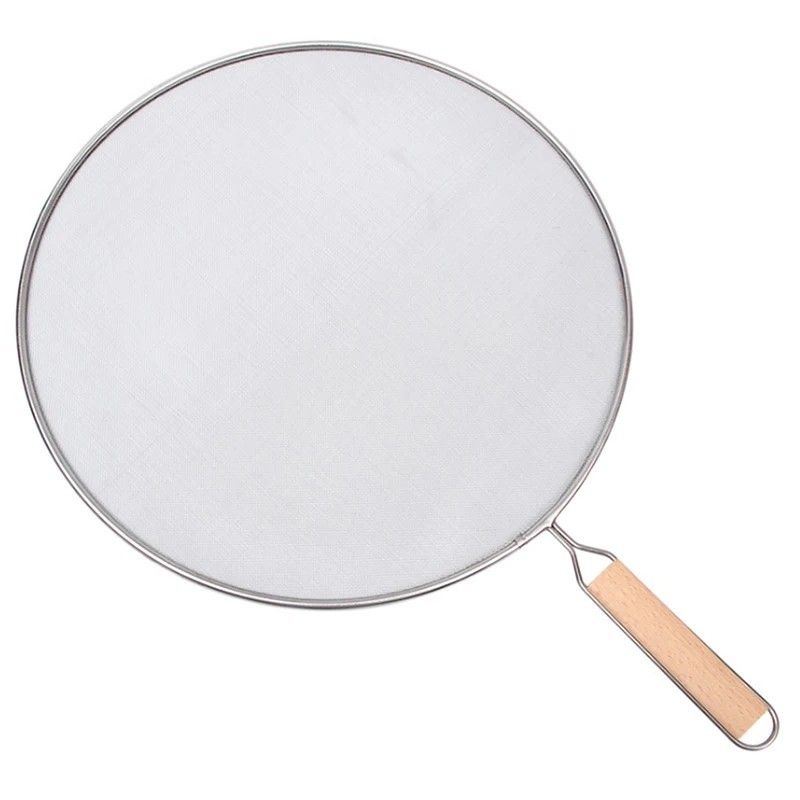 Stainless Steel Splatter Screen Frying Pan Guard – Anti Oil Splash Grease Screen