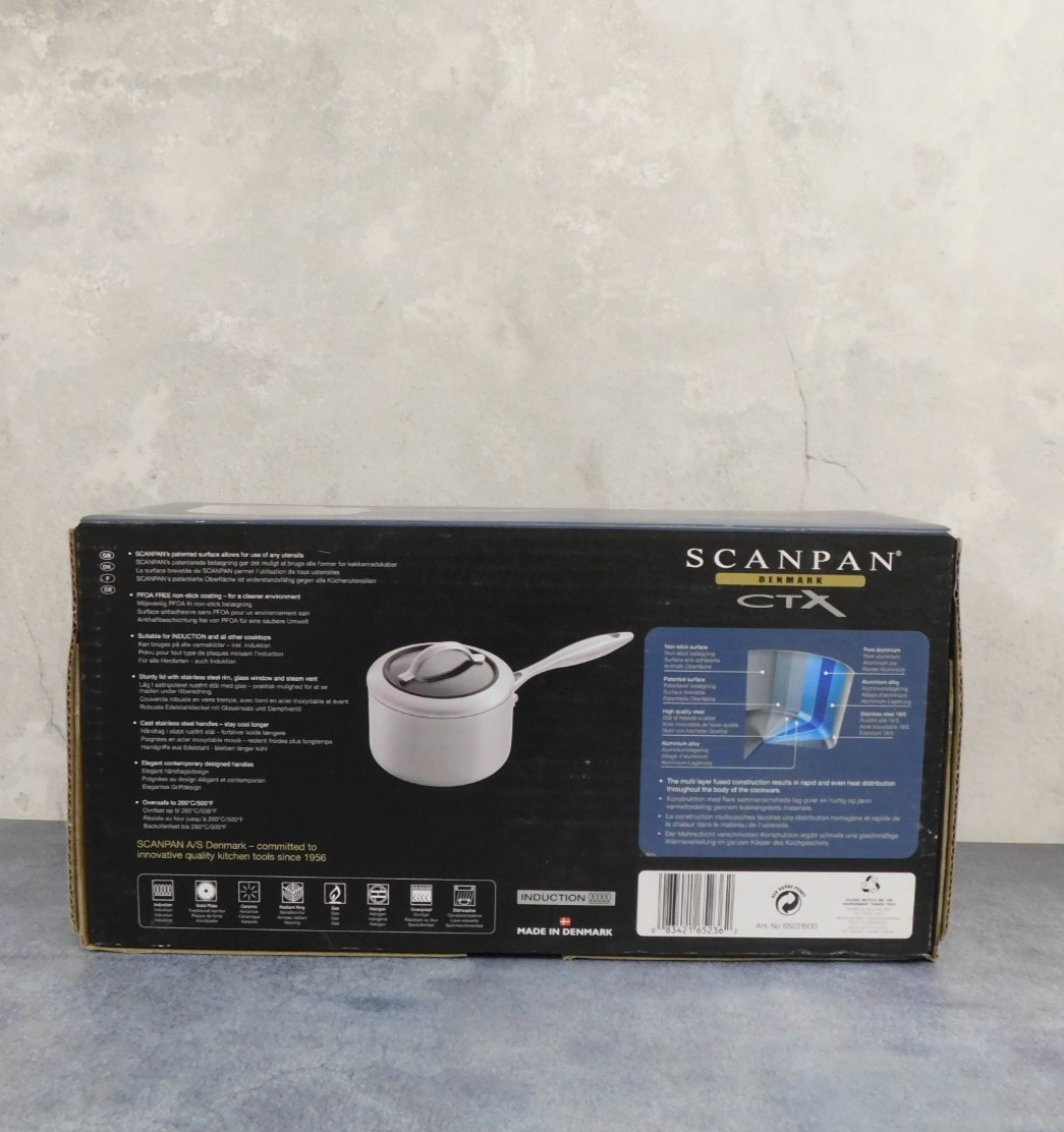 Scanpan CTX Nonstick Induction 2 Quart Covered Saucepan – New