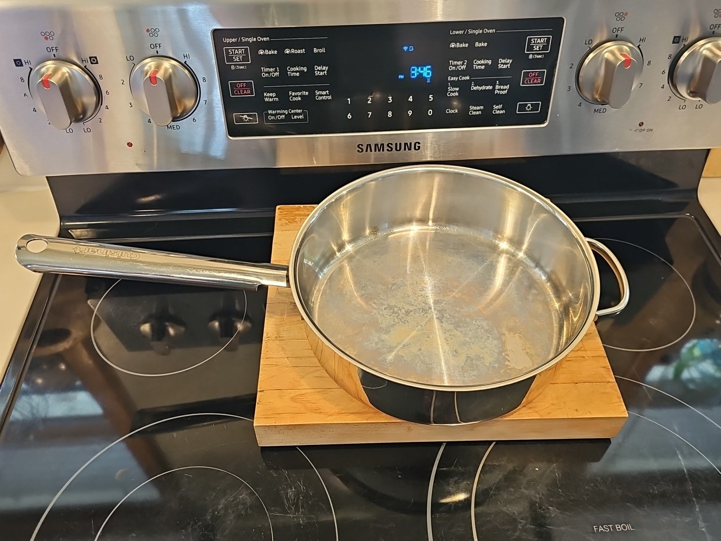 cuisinart 10″ saute’ pan 933-24h ss with helper handle round handle