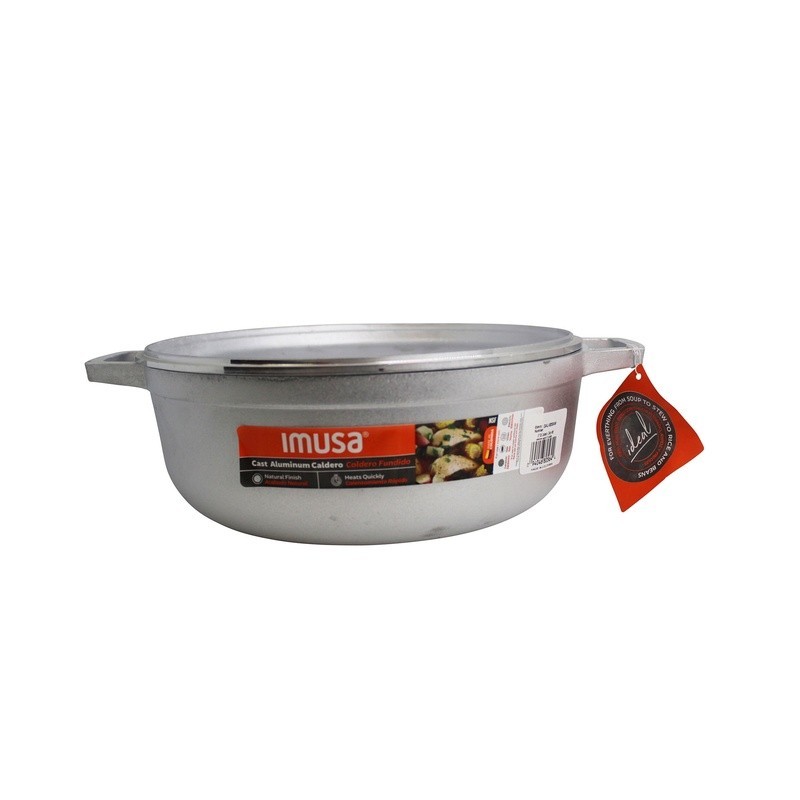 Cast Aluminum Caldero 3.7Qt Essential Hispanic Cookware Oven Safe Durable Design
