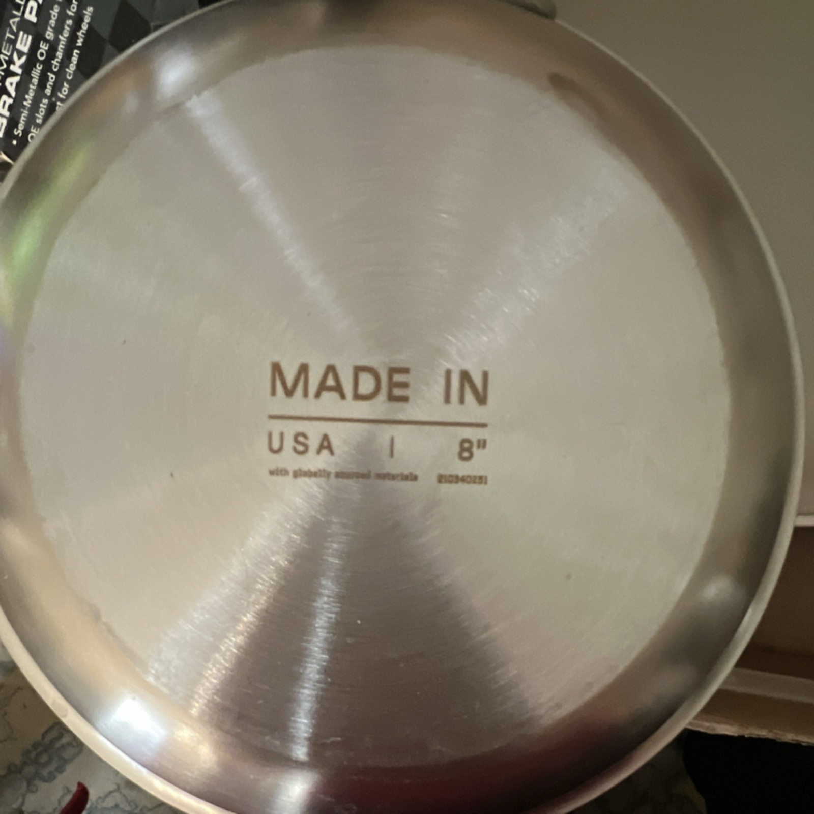 Made In Ceramiclad silver 3-Piece 8”, 10”, 12” Frying Pan Cookware Set Silver