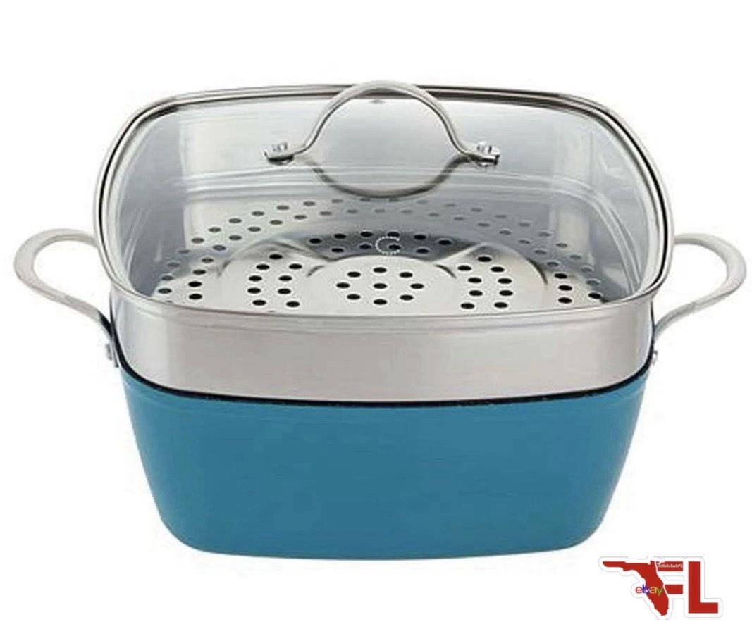 NIB | NBO | Curtis Stone 4pc Chef Saute Pan Set – Color: Teal