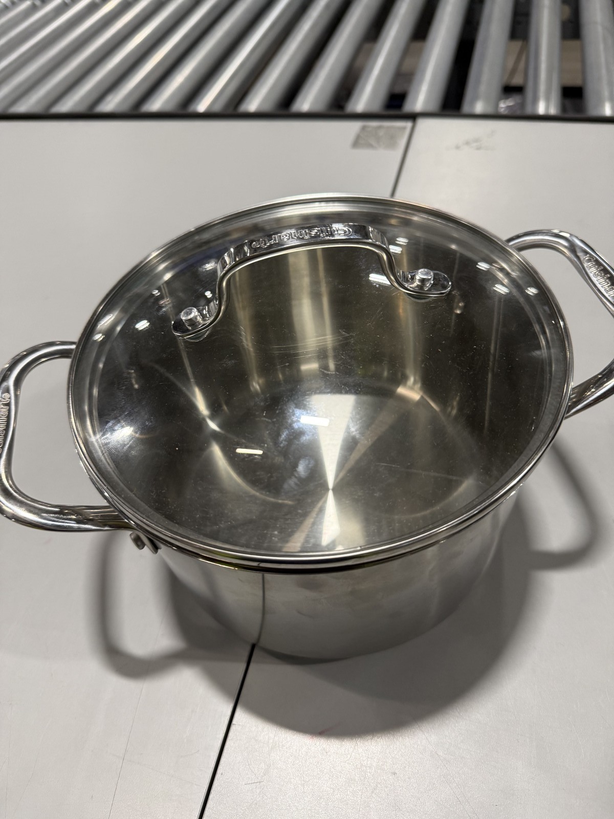 CUISINART CHEF’S CLASSIC STAINLESS STOCKPOT WITH COVER 4 QUART – STAINLESS STEEL