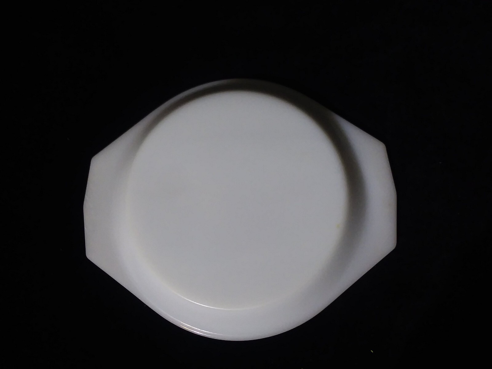 Arcopal French Milk Glass Lid Only 7.5″ Large Round Casserole Side Handles RARE!
