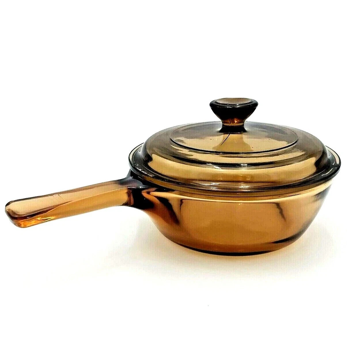 Corning Amber (Smoked Brown) Vision 0.5L Mini Saucepan w/ Lid Cookware USA