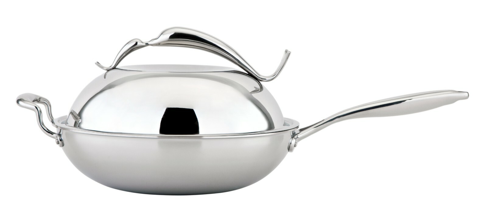 All-Ply Dolphin Wok 18/10 Copper core, Multi Ply, 5-Ply, Pots, All clad