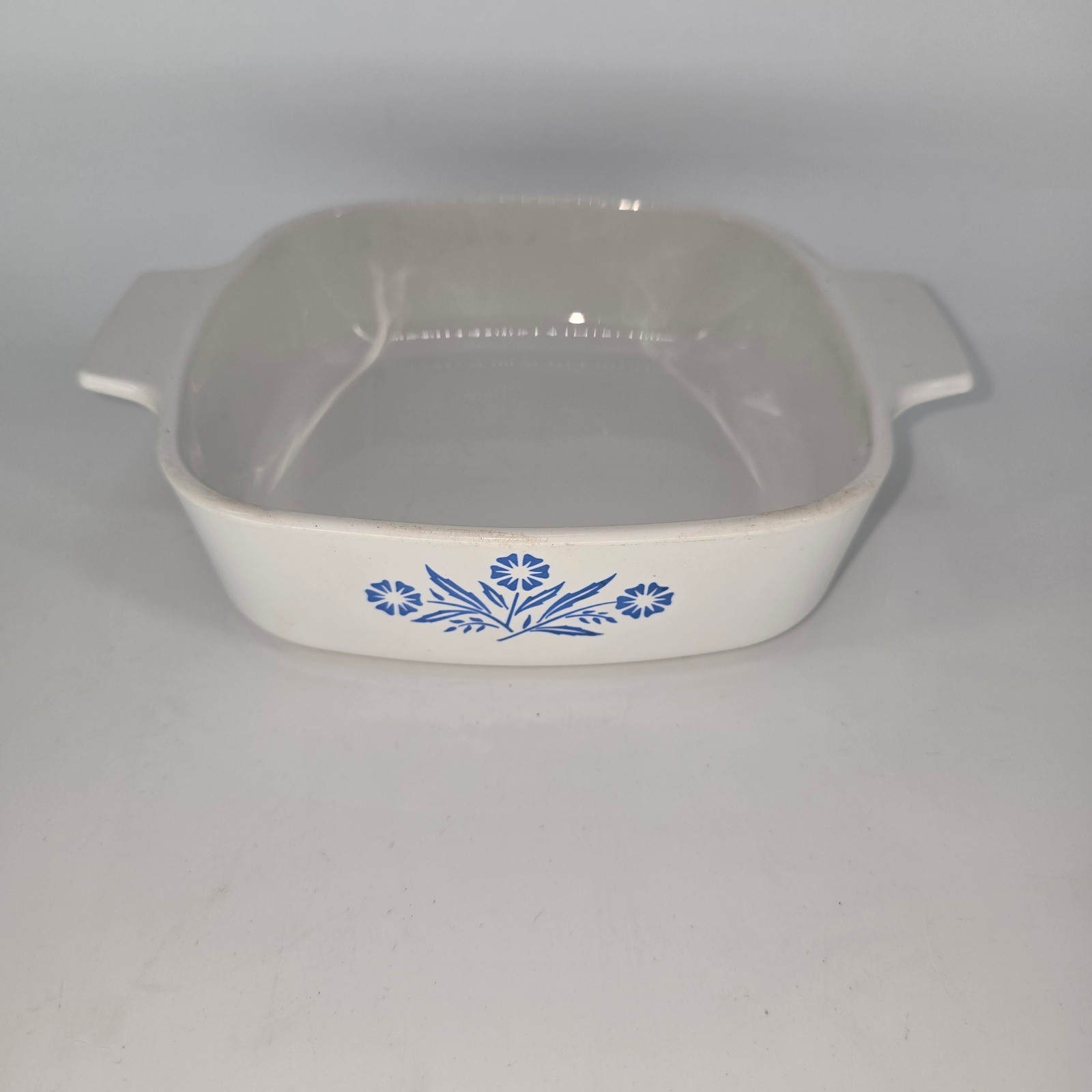 Corning Ware Blue Cornflower 1 Quart Casserole Dish Vintage Pyroceram Baker