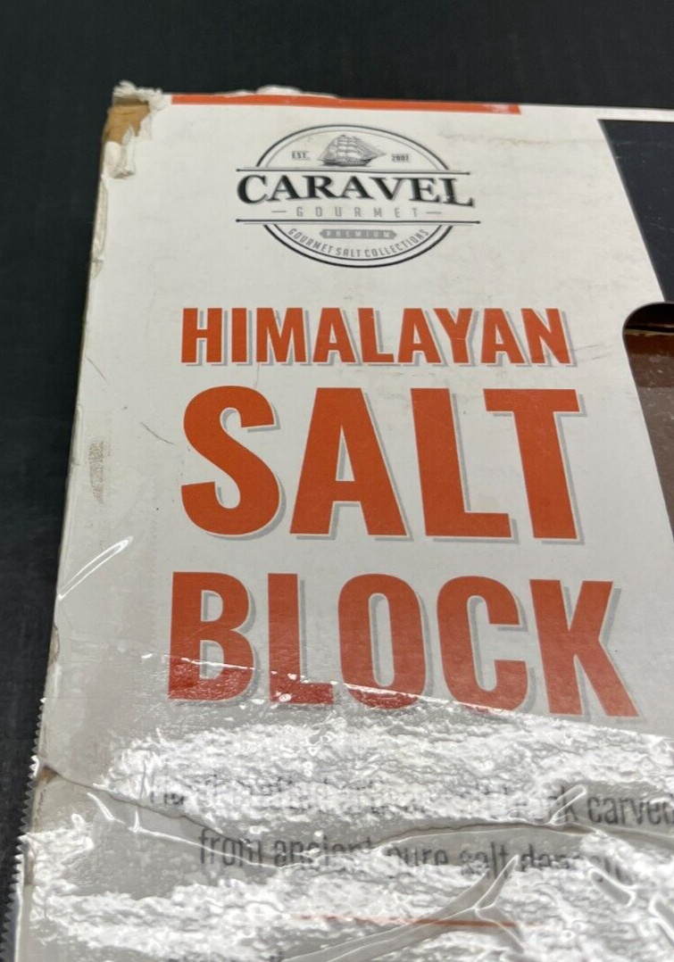 Himalayan Salt Block Grilling Slab – XL Size (8 x 8 x 1.5) by Caravel cooking