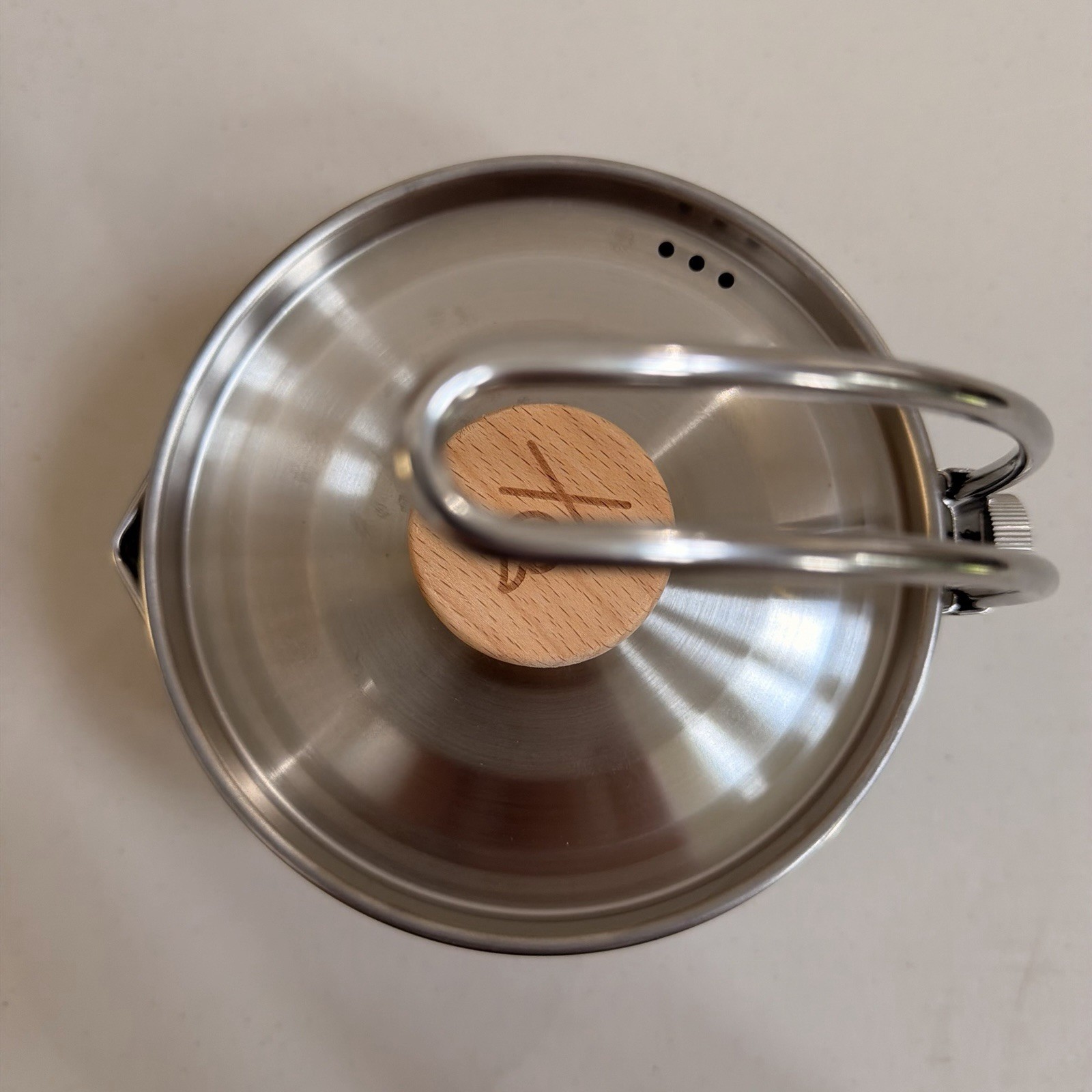 Stainless Steel 1.2L Saucepan w/ Lid, Double Handle, Silver Round