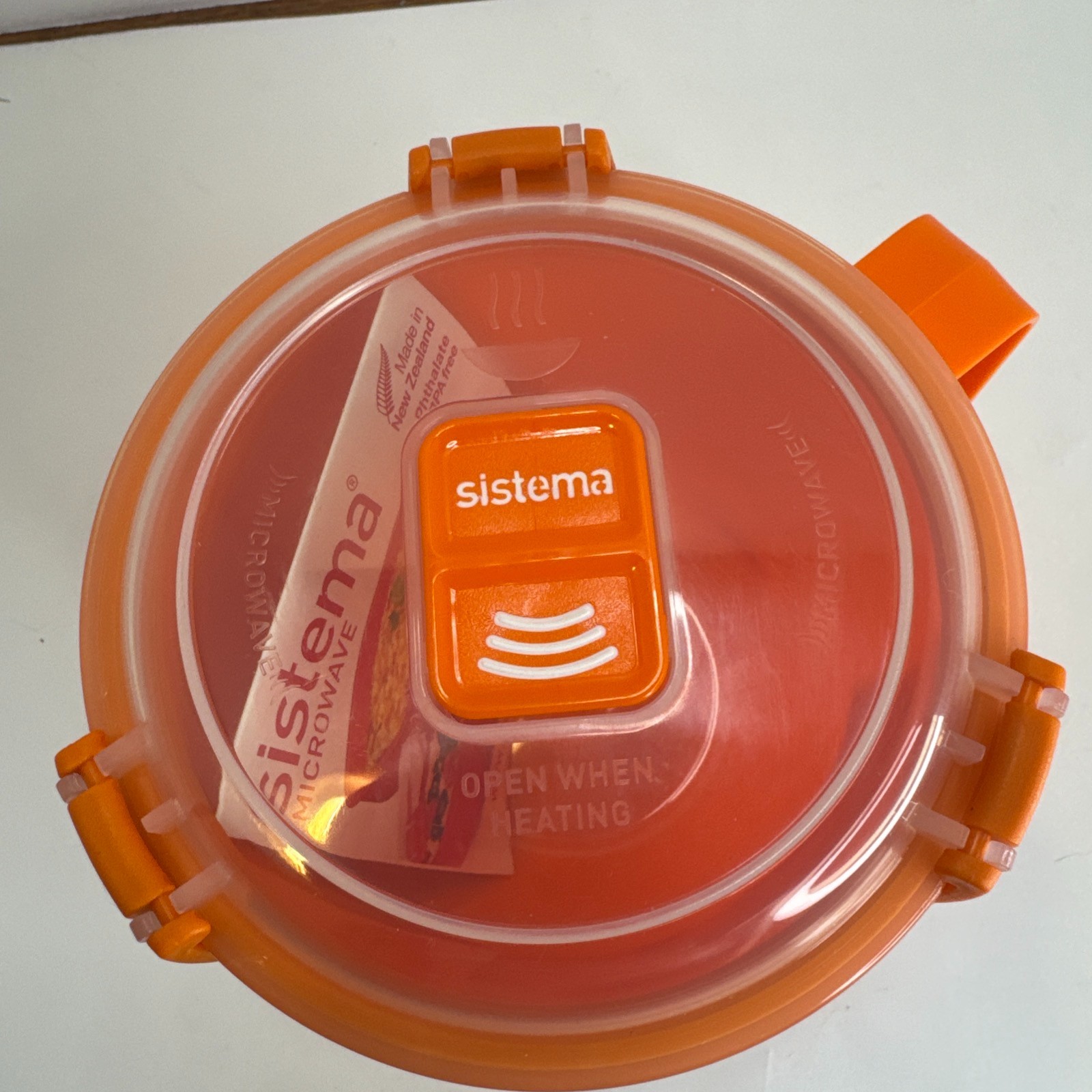 Sistema Microwaveable 900mL Soup Mug, Large Microwave Container w Steam Vent Lid