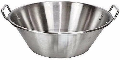 16″ Stainless Steel Heavy Duty Cazo Para Carnitas Acero Inoxidable Wok Comal Fry