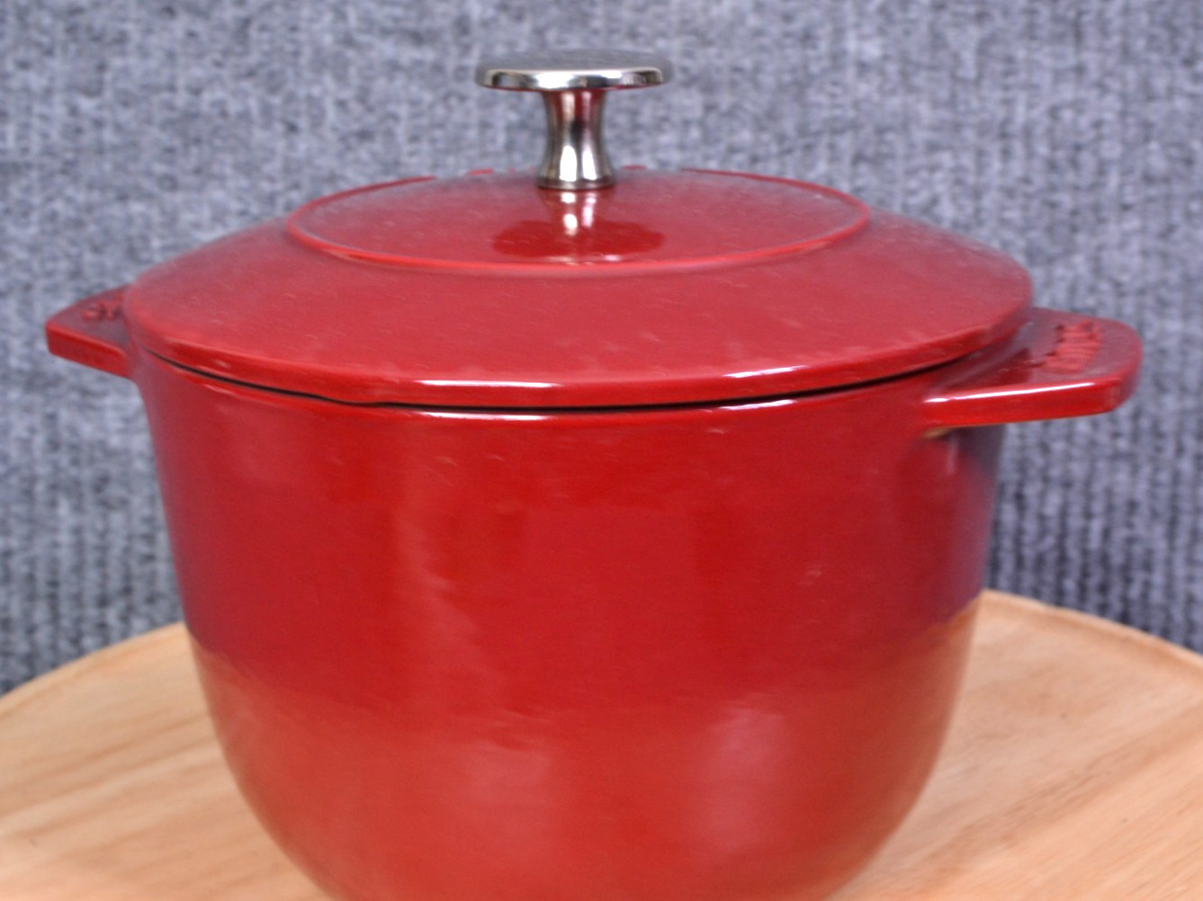 Staub Red La Cocotte de GOHAN 16cm Rice Pot Cooking 6 1/4″ France Cast Iron