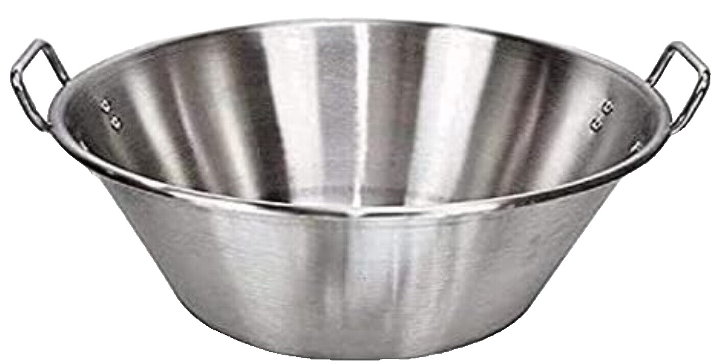 17.5″ x 8″ XLarge Stainless Steel Heavy Duty Cazo Inoxidable Wok Comal Deep Fry