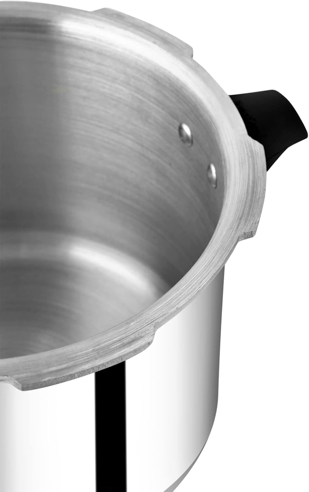 Aluminum Pressure Cooker, 5 Liter, Silver, Stainless Steel, 8 “D x 14 ‘W x 9 ’H