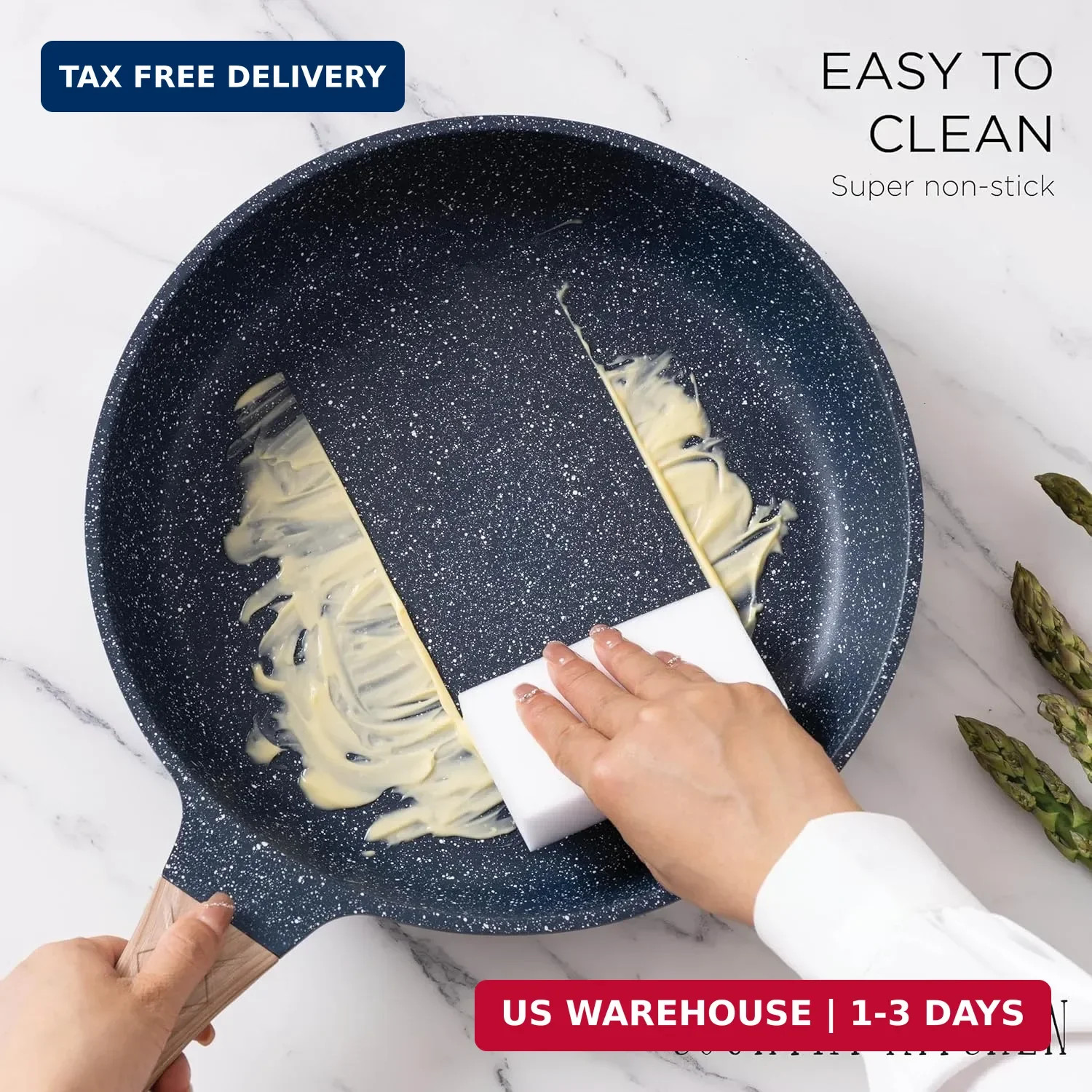 Country Kitchen Non-Stick Cast Aluminum Cookware Set – Durable Kitchen Cookware