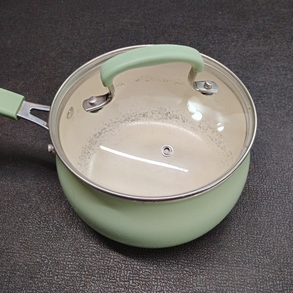 Pioneer Woman 2916TBT Teal Bell-Shaped Sauce Pan With Glass Vented Lid