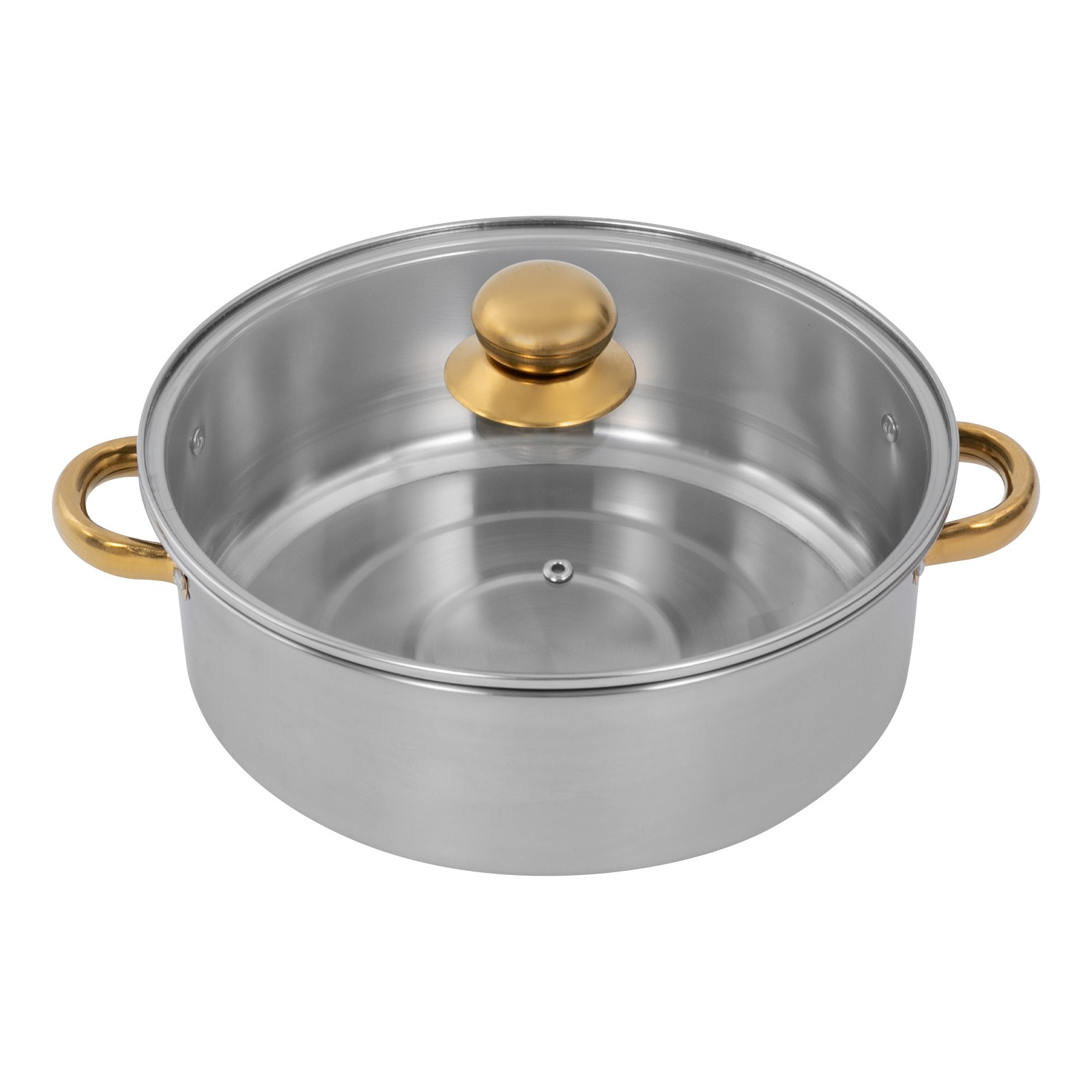 7.4QT Stainless Steel Steam Pot w/ 5 Tier Steamer Basket & Glass Lid for Cooking