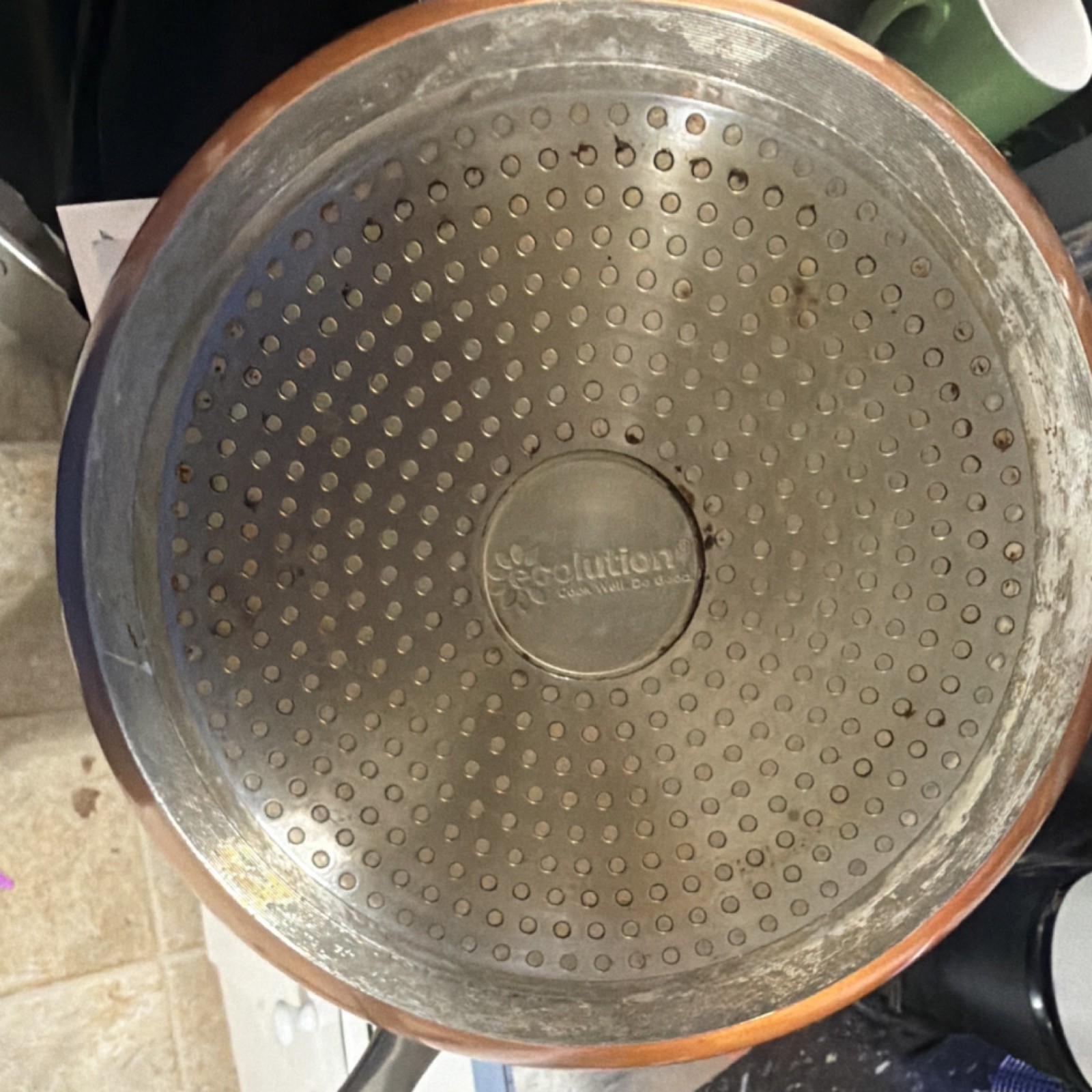 Ecolution Copper 12″ Nonstick Aluminum Round Frying Pan Skillet Gas/Electric
