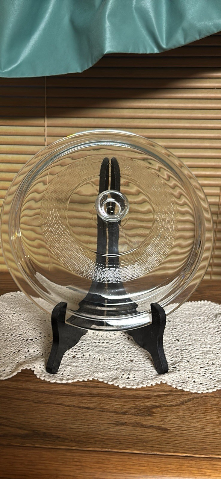 Clear Glass Replacement Lid USA 3 Clear Round 10.25” Outer Rim 9.25” Inner Rim