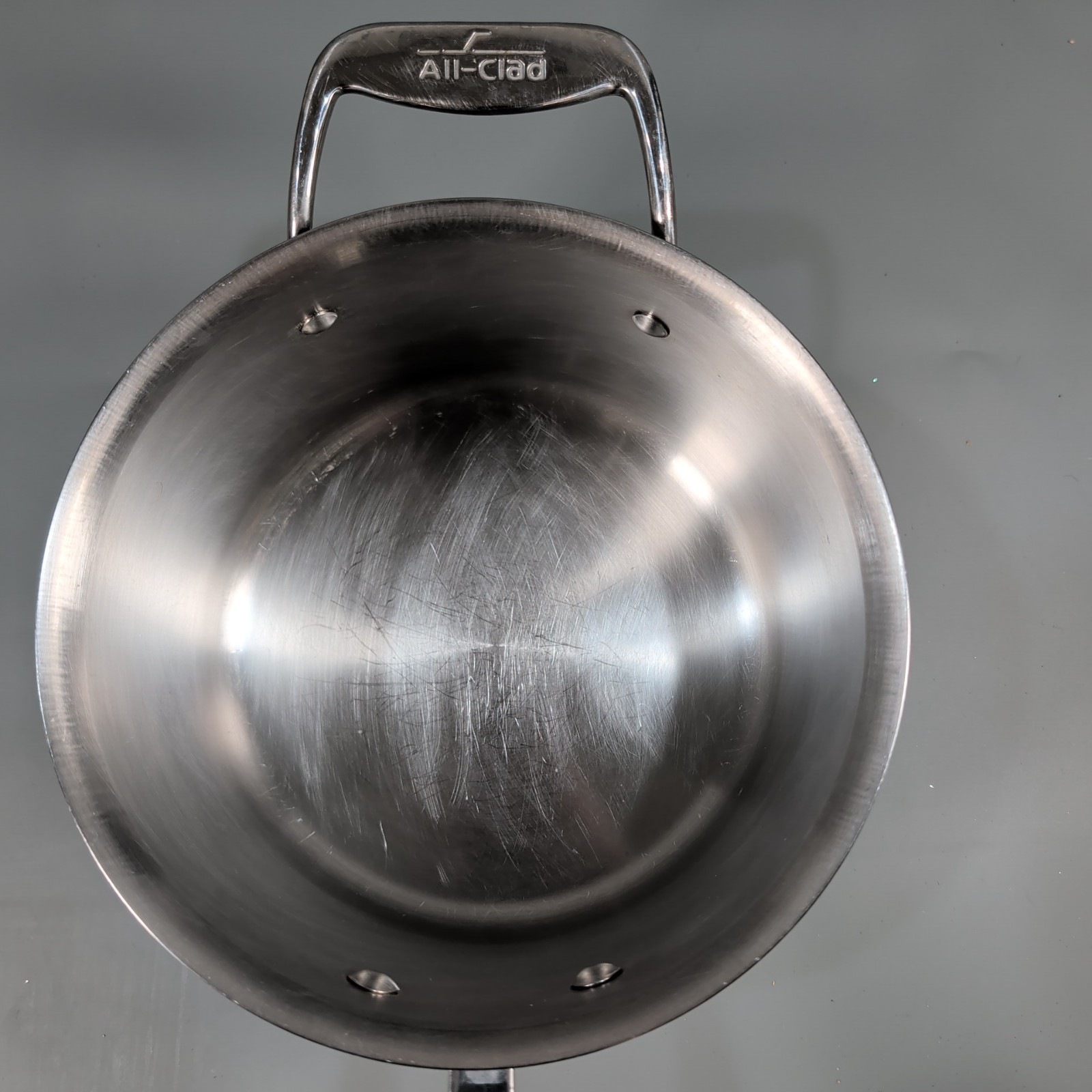 All-Clad D5 Stainless Steel 4 Qt Saucepan w/ Replacement Glass Lid USA