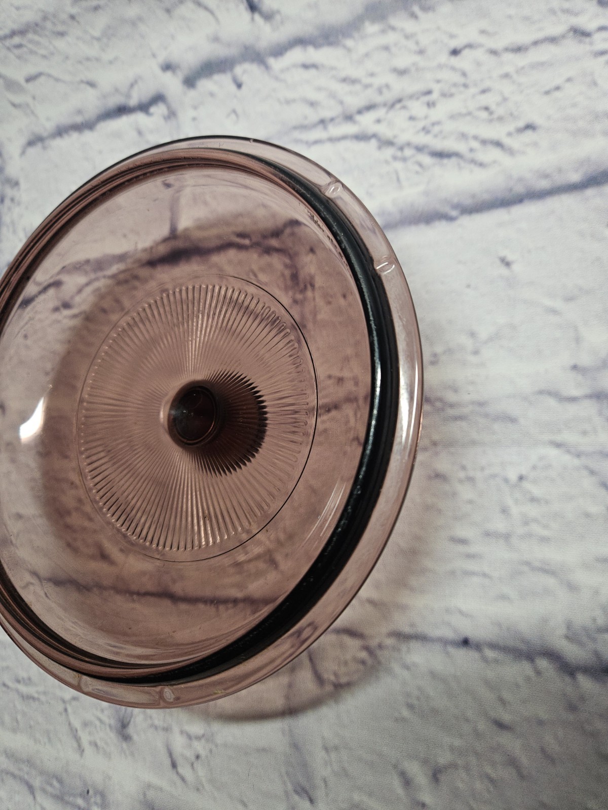 Pyrex V-1-C Glass Replacement 6.5″ LID ONLY – Fits 1 Liter Saucepan – CRANBERRY