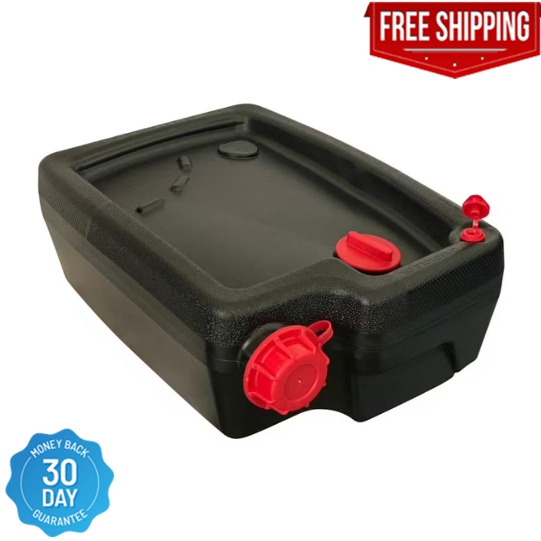 Oil Change Drain Container 10 Quart Large Pan leak-proof High Capacity Car Auto