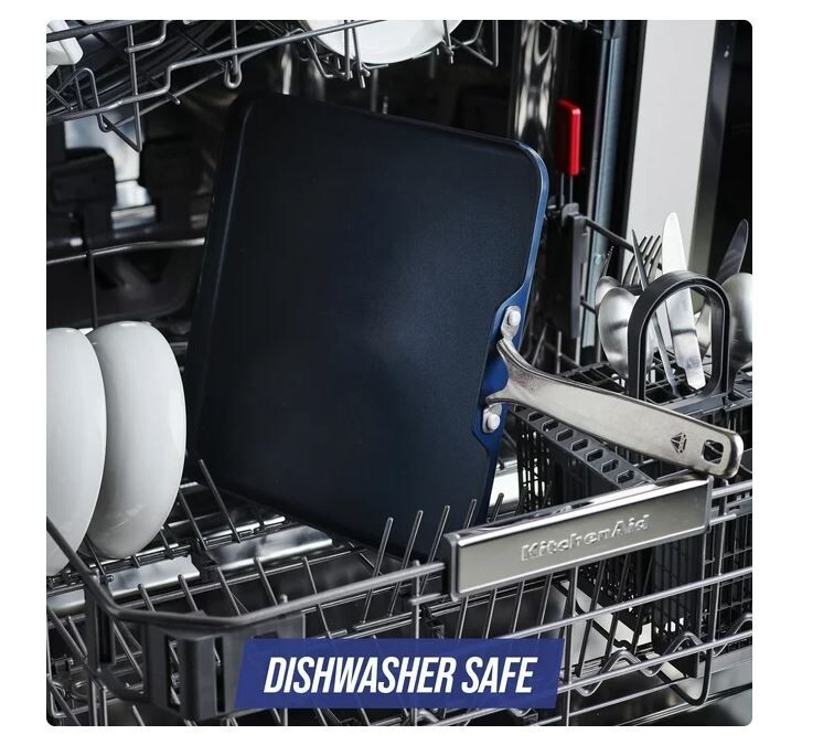 Blue Diamond Toxin Free Ceramic Metal Utensil Dishwasher, 11” Griddle