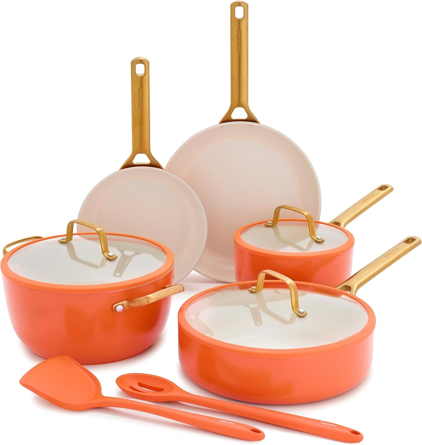 GreenPan Nonstick Reserve Pro 10 Piece Cookware Set, NSF Certified Ceramic, Hard