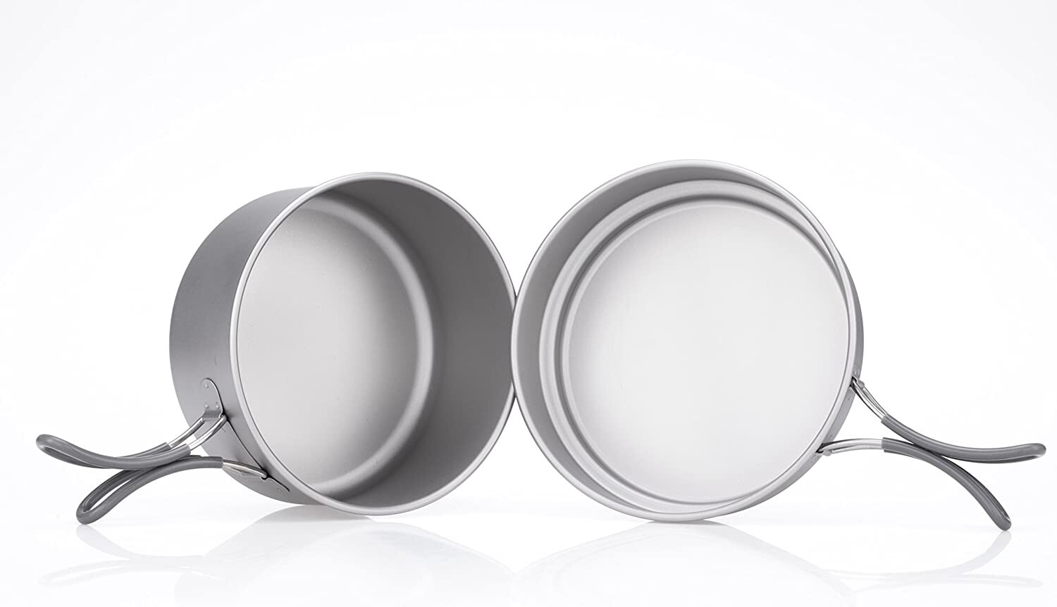 Keith Titanium Ti6016 2-Piece Pot and Pan Cook Set – 1.55 L