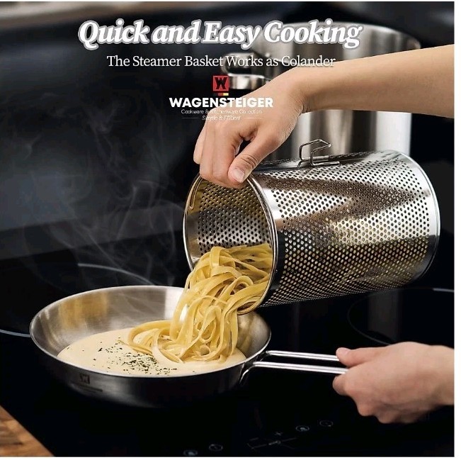WAGENSTEIGER Premium Stainless Steel Asparagus Steamer Pot or Spaghetti Pasta St