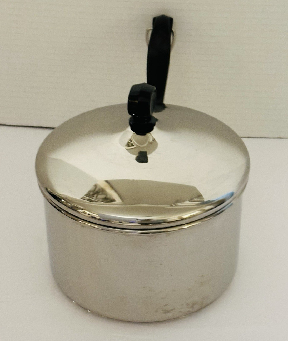 Vintage 2 Qt Stainless Steel Aluminum Clad Farberware Pot Sauce Pan With Lid