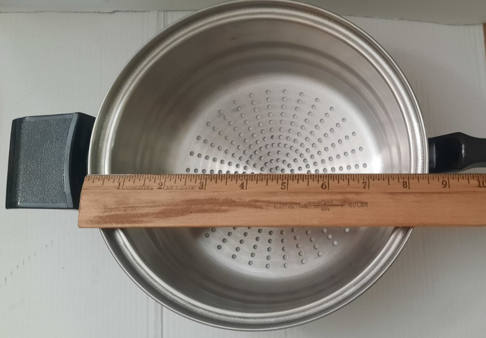 New Era T304 Stainless Dual Handle Steamer Insert ONLY Fits 7″ – 7 .5″ Pan USA