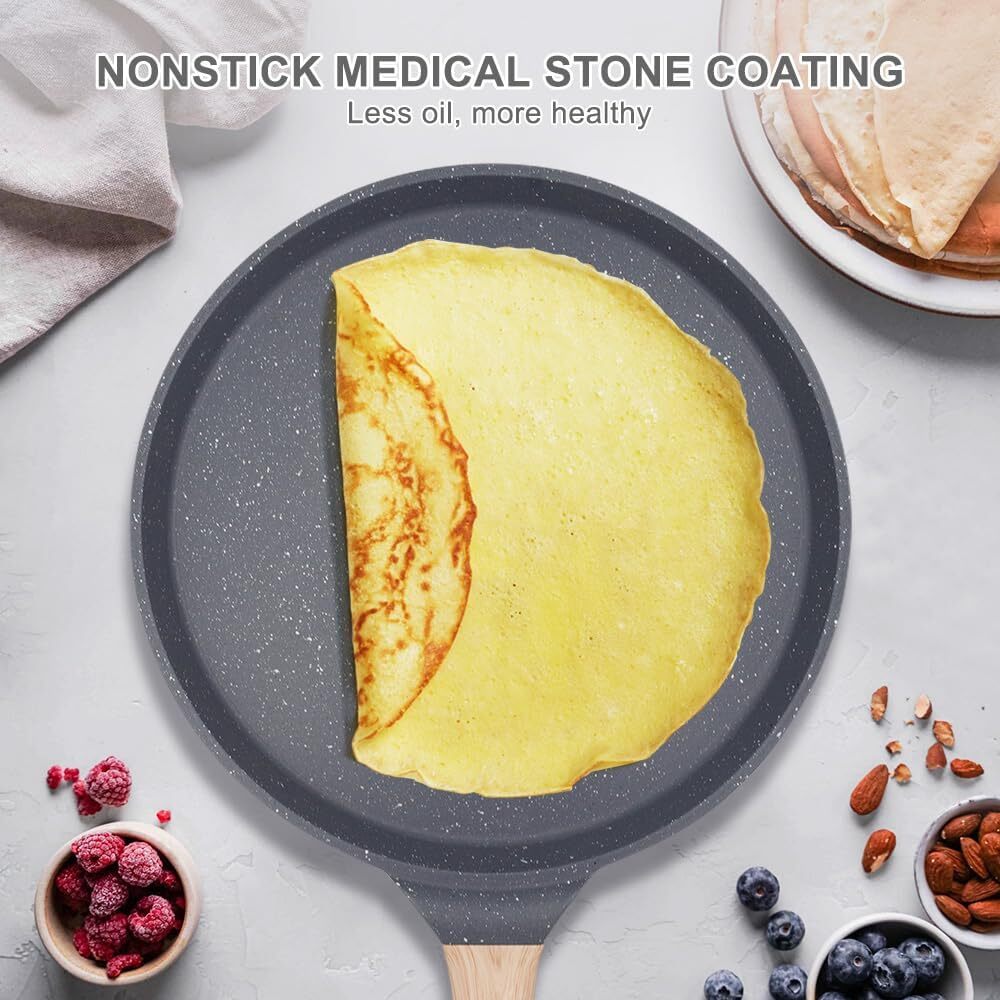 8 inch Crepe Pan, Nonstick Pan for Crepes Omelette Tortillas Crispy Pancake, …