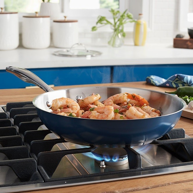 Princess House Heritage® Signature 10″ Navy Skillet 10950
