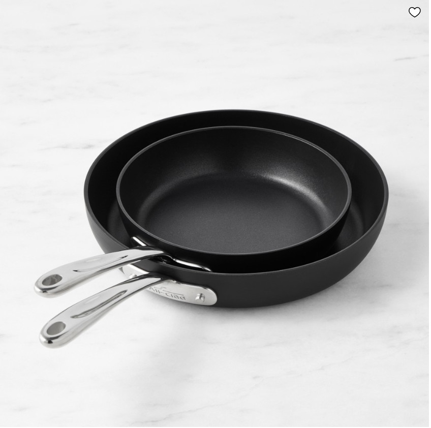 All-Clad HA1 Expert Nonstick Fry Pan Set of 2 Skillet Cookware