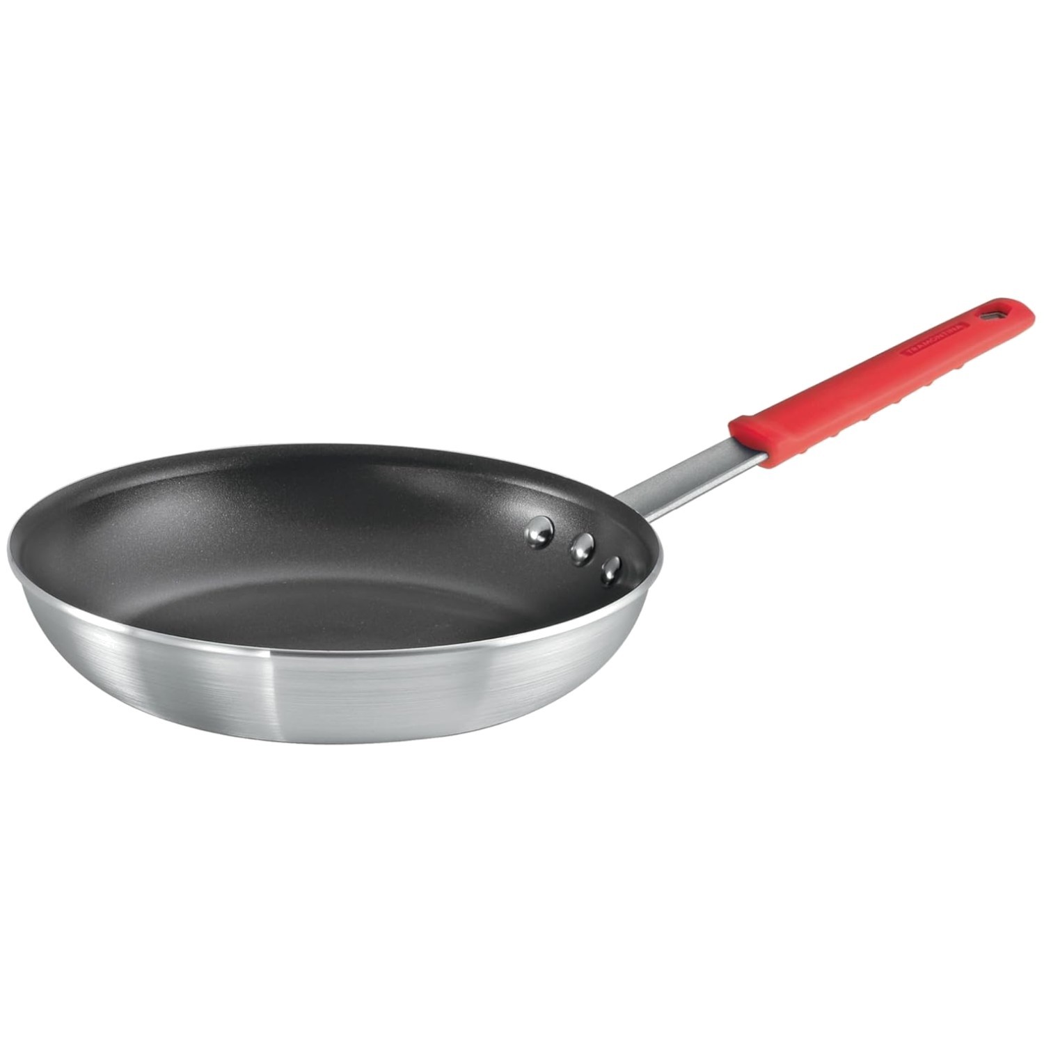 10-Inch Professional Nonstick Frying Pan, Red Handle