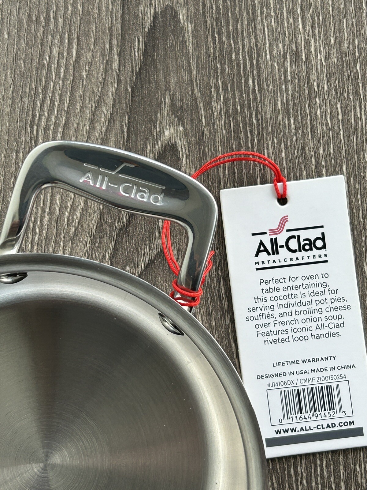 All-Clad Stainless Steel 1/2 Quart Cocotte Mini Pot with Lid
