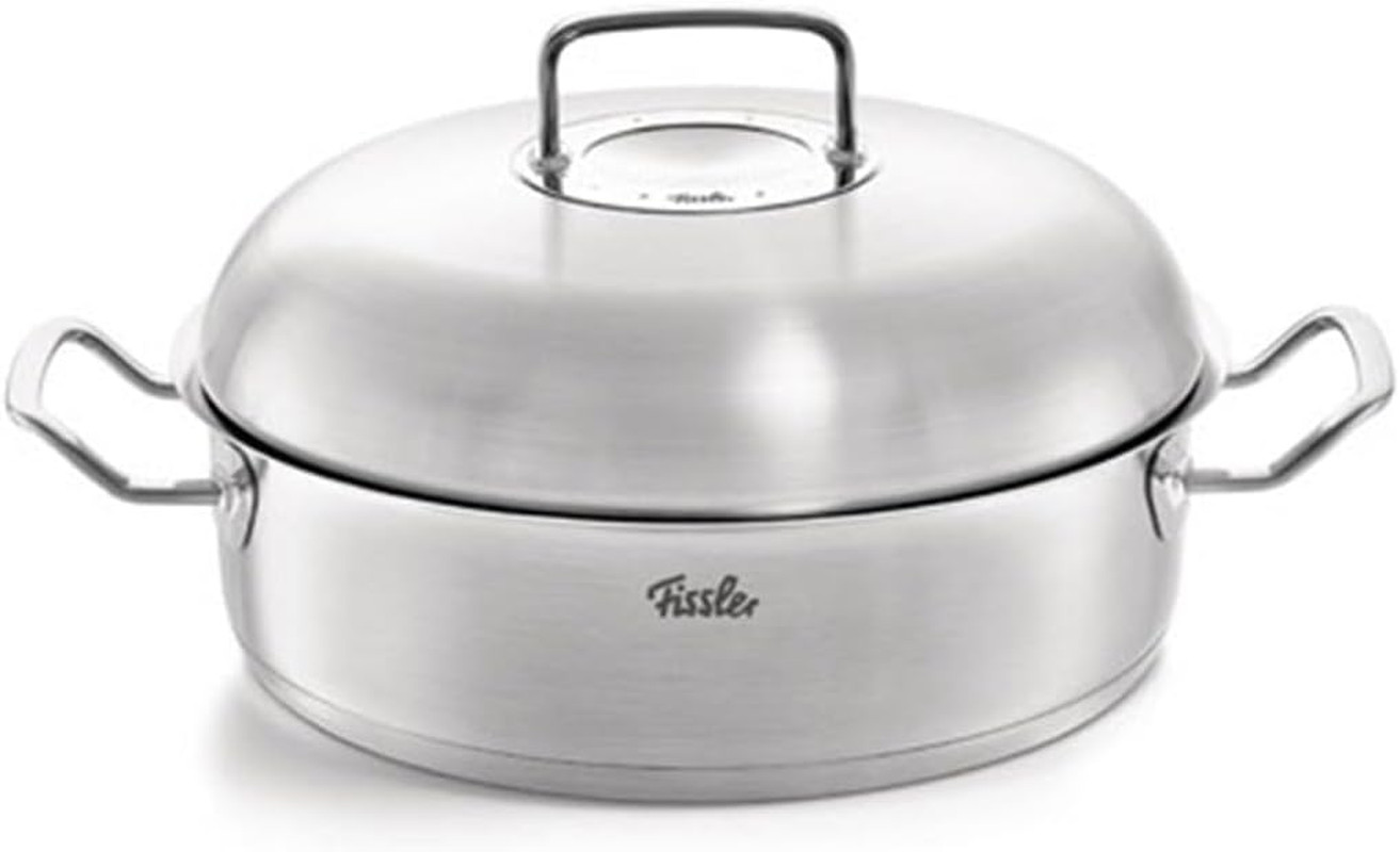 Profi Collection 11″ Stainless Steel High Dome Roaster, 5.1 Qt Capacity