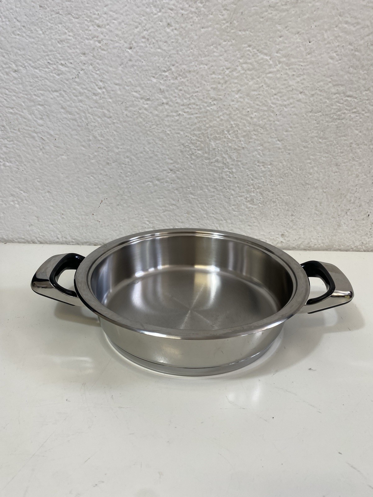 Bavaria 18/10 Stainless Steel Low Casserole Thermo Radiant 25 cm Vintage Pan