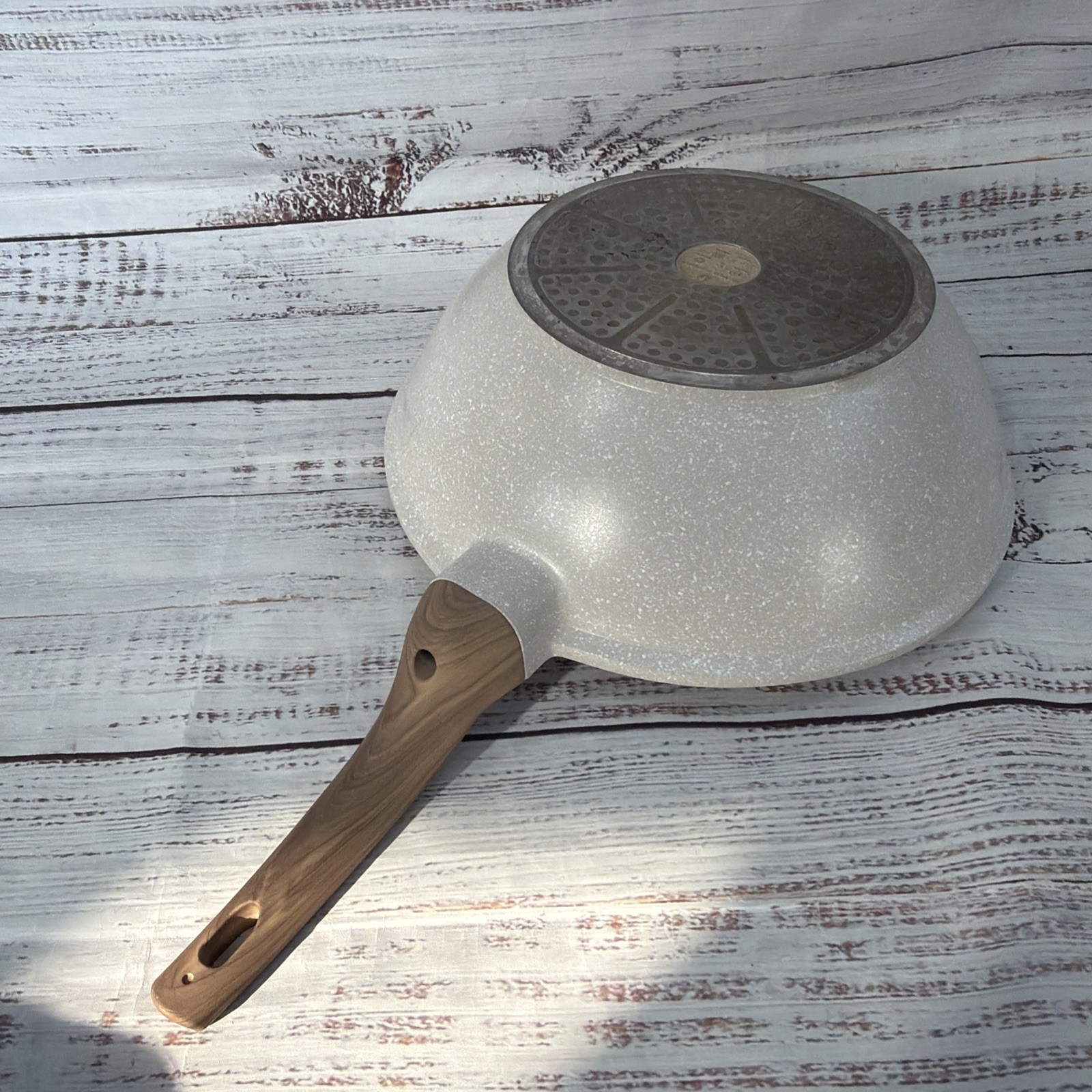 Natural Elements Induction Ready Non-stick 12.5” Wok Pan w/ Lid – Slight BEND