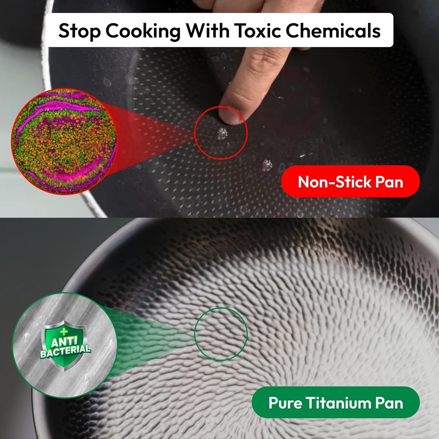 Plateful Titanium 12 Inch Fry Pan With Lid Oven Safe Induction