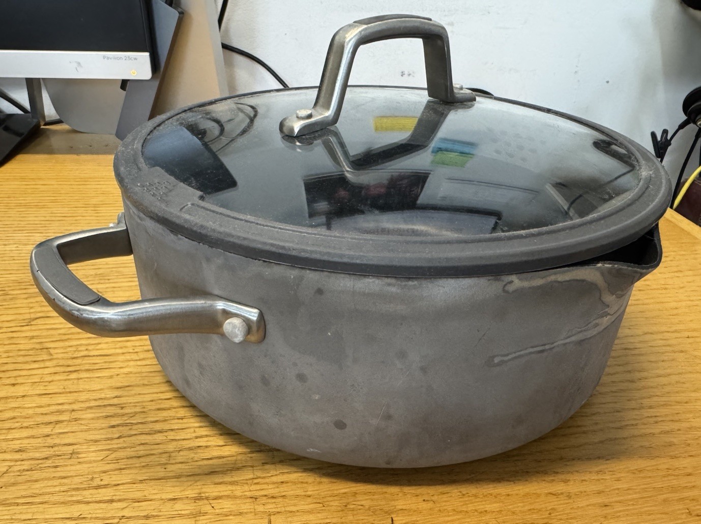 Calphalon 5 Qt 4.7L Stock Pot Glass Lid 8785 Non Stick Classic USA