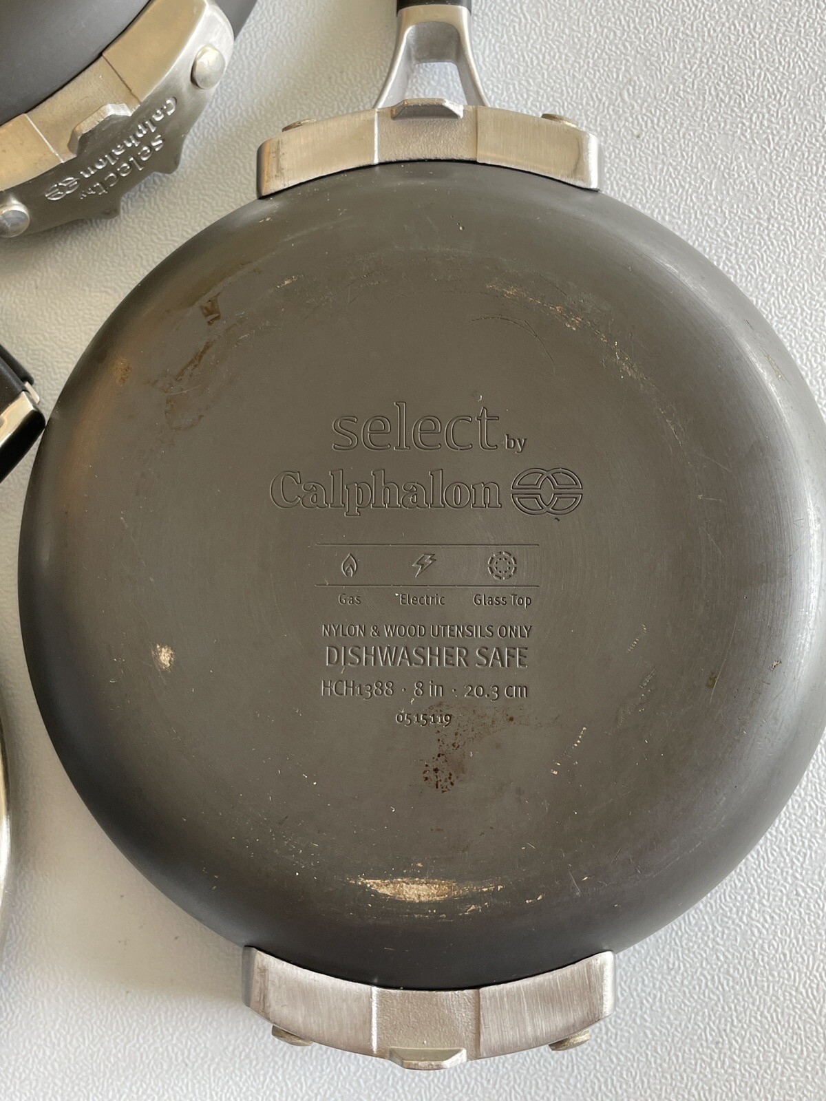 Select by Calphalon Nonstick Frying Skillet Pan 8 inch, 2.5 Qt Pot & 1 Lid Black
