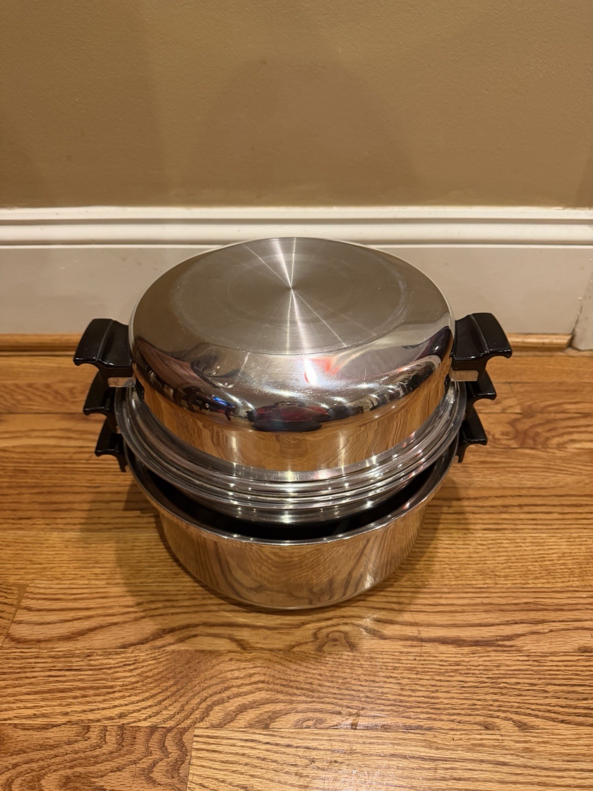 ROYAL QUEEN MULTI-CORE COOKWARE SET DOME LID STAINLESS STEEL READ DESCRIPTION