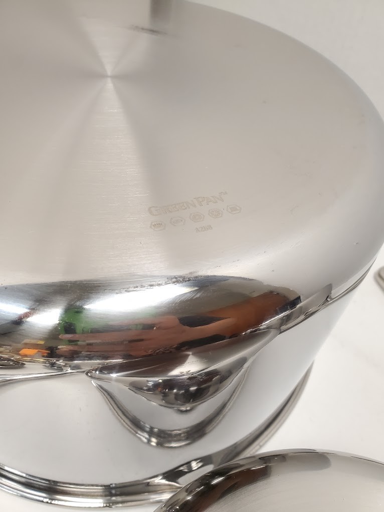 GreenPan Spectra Diamond 11 Pc Cookware Set 3 Ply Stainless Ceramic