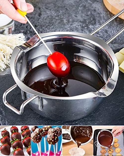 Stainless Steel Double Boiler Pot for Melting Assorted Sizes , Colors